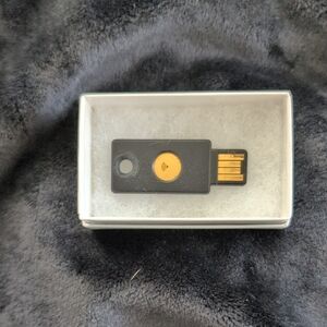 Black and Gold Security Key
